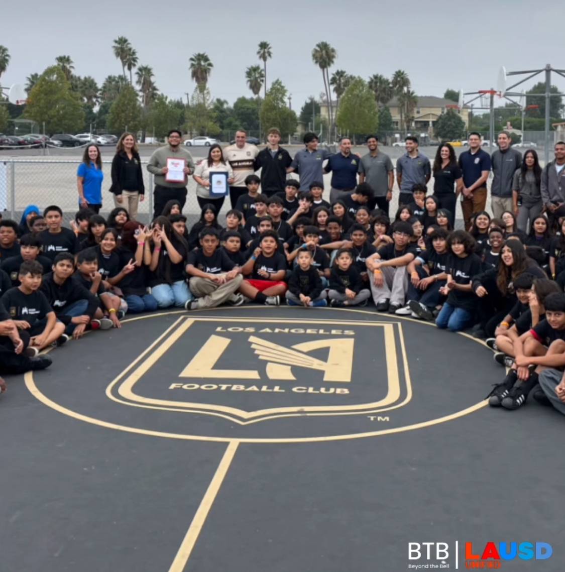 The grand opening of the Sepulveda Middle School Futsal Court on October 16, 2024.